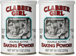 Clabber Girl Double Acting Baking Powder, Gluten-Free, Vegan, 8.1 Oz Can