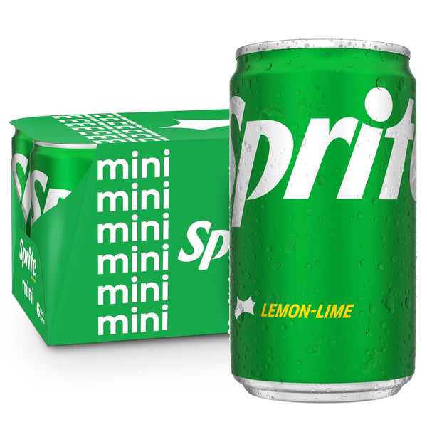 Sprite Lemon Lime Soda Soft Drinks, 7.5 fl oz, 10 Pack