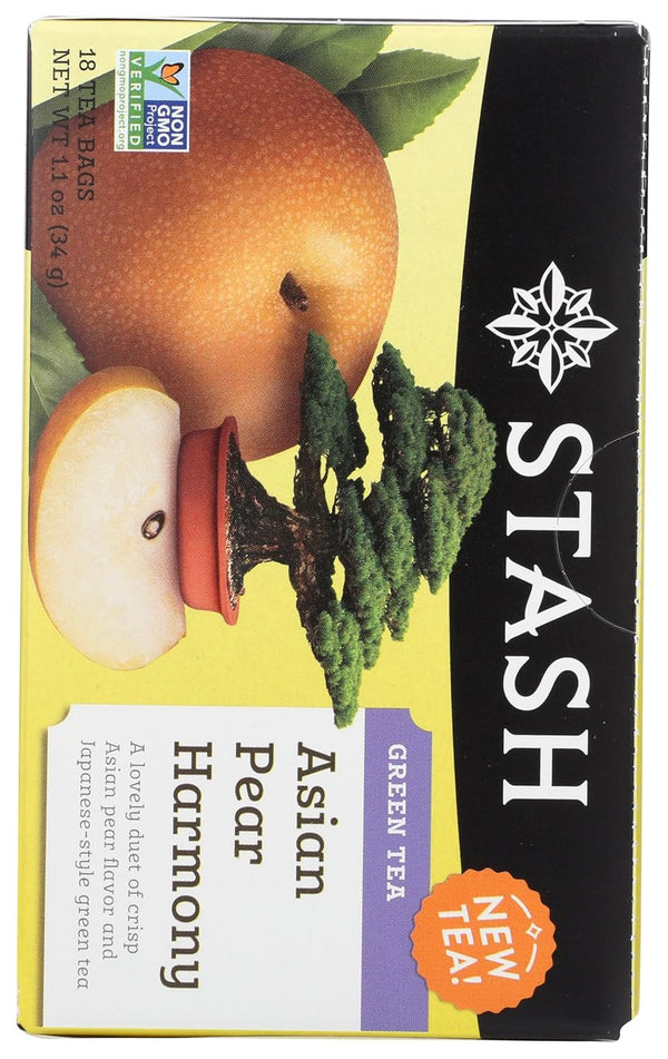 Stash Tea Asian Pear Harmony Green Tea 18 Count Tea Bags