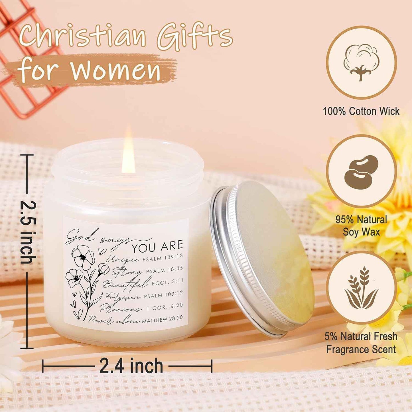 Christian Religious Gifts for Women, Valentines Mothers Day Birthday Graduation Gifts for Her Women, Best Friend Sister Mom Christmas Easter Friendship Faith Ideas Present