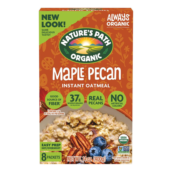 Nature's Path Organic Original Instant Oatmeal, 14 oz (Pack of 6), Non-GMO