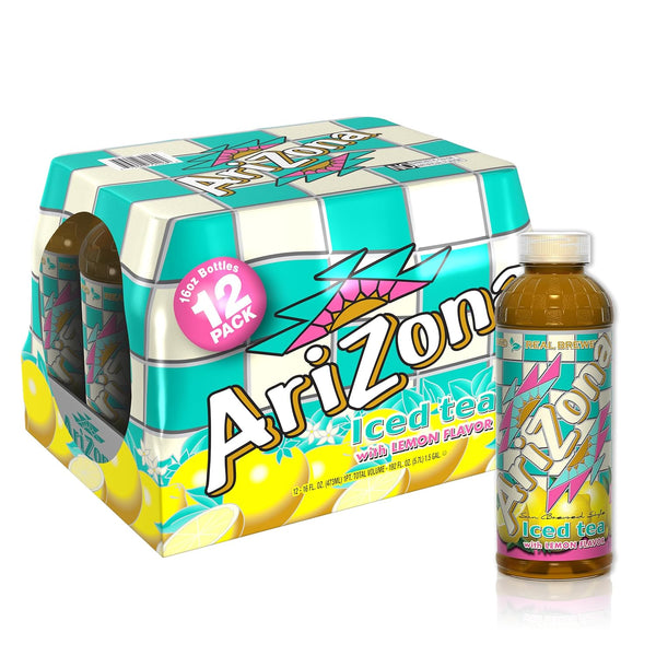 Arizona Premium Brewed Arnold Palmer Bottled Tea 16-Ounce | 12-Count