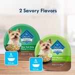 blue buffalo delights natural adult small breed wet dog food, variety pack, made with natural ingredients, filet mignon & new york strip recipe