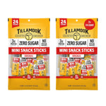 Tillamook Country Smoker Zero Sugar Teriyaki Mini Smoked Sausages, 48 Count, Individually Wrapped Beef Sticks