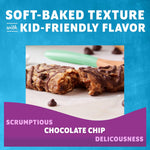 Soft-baked energy snack bars with 12g whole grains and USDA organic granola