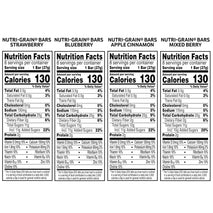 Nutri-Grain Soft Baked Breakfast Bars Variety Pack Whole Grain