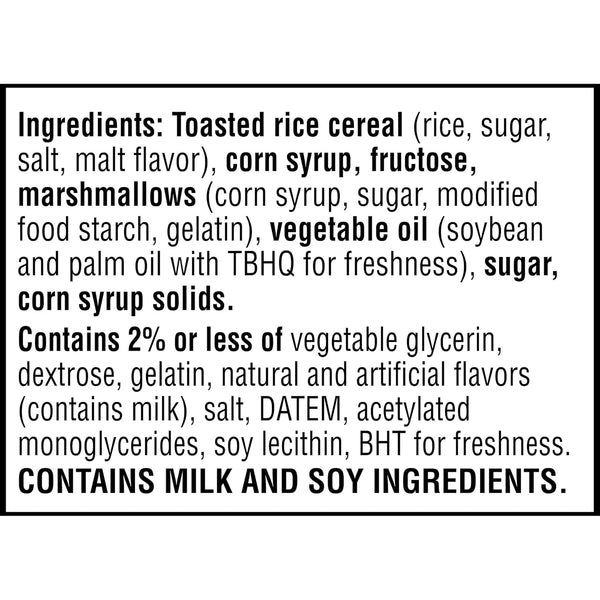 Rice Krispies Homestyle Crispy Marshmallow Squares, 27.9oz Box, 24 Bars