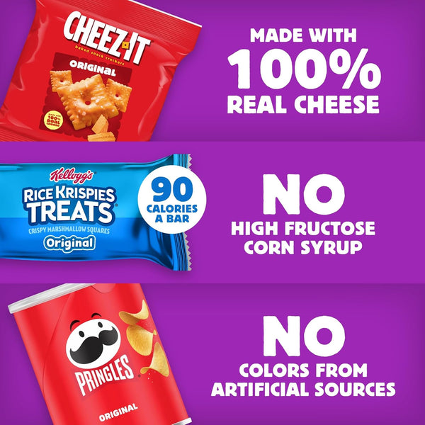 Kellogg's Cheez-It, Pringles & Rice Krispies Snacks Variety Pack