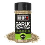 Weber 4.3 oz Garlic Parmesan Seasoning Blend for Vegetables, Pork, Poultry, and Pasta