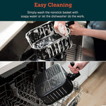 Cosori Air Fryer Accessories, Replacement 5.8QT Original Basket For Cosori CP358-AF, CS358-AF Air Fryers, Non-Stick, Dishwasher-Safe, CAF-P582B