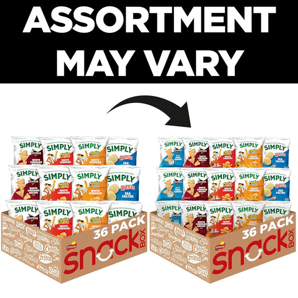 Simply Snacks Variety Pack, 36 Count, 0.875 Oz, Multiple Flavors, Real Cheese, No Artificial Colors or Flavors