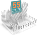 Clear drawer organizers for efficient home storage