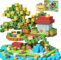 Payleeg Magnetic Blocks, Forest Animals Magnet World Set, Magnetic Building Cubes for Boys Girls Age 4-8, 5-7, 8-12, STEM Montessori Sensory Toys for 3+ Toddlers, Travel Outdoor Toy Gifts for Kids