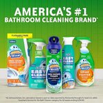 Scrubbing Bubbles Toilet Bowl Cleaning System with Flushable & Disposable Cleaner Refill Pads, Fights Odors and Helps Remove Limescale & Hard Water Stains, Citrus Scent, 1 Wand + 4 Refills + 1 Stand
