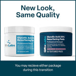 glycolic acid 20% resurfacing pads for face and body with vitamins b5 c e green tea calendula allantoin peel pads