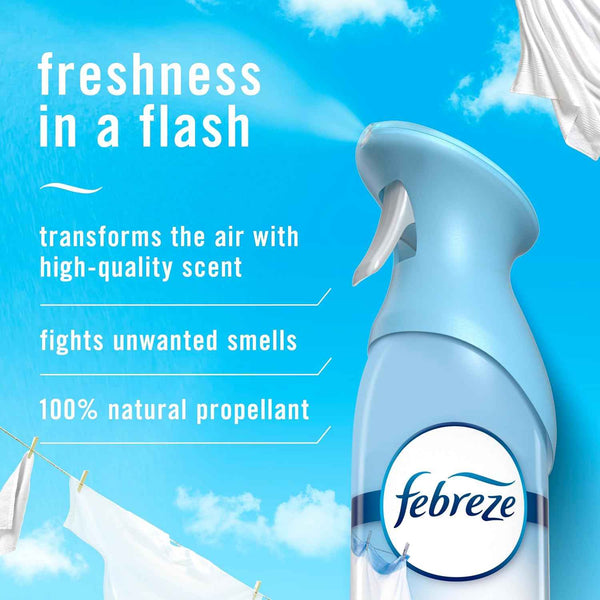 Febreze Air Effects Odor-Fighting Room Spray, 8.8oz, Aerosol Can, Linen & Sky Scent for Fresh Homes and Spaces