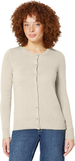 Amazon Essentials Women's Lightweight Crewneck Cardigan Sweater (Available in Plus Size)