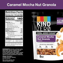 KIND Zero Added Sugar Granola Variety Pack, 2 Count, Gluten Free, 8oz, Keto Friendly