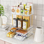 4-Tier Makeup Organizer with 4 Drawers for Countertop Storage