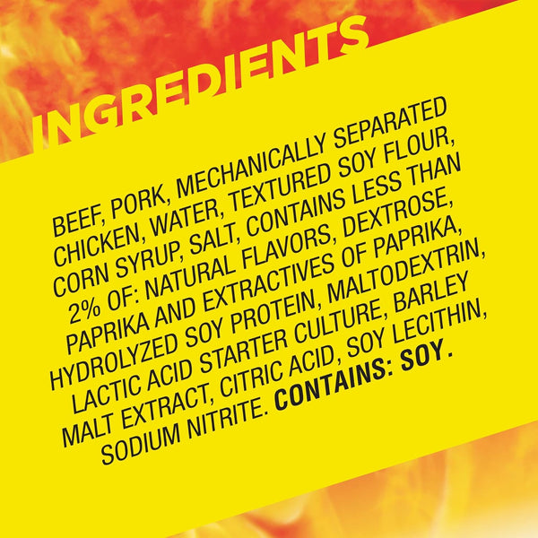Slim Jim Original Smoked Meat Sticks, 6g Protein, 0.28oz, 46 Count, Snack Size