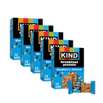 KIND Breakfast Protein Bars, Dark Chocolate Cocoa, Gluten Free, Low Sodium, 8g Protein, 30 Count
