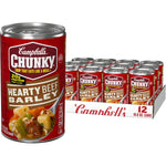 Campbell's Chunky Healthy Request Old Fashioned Vegetable Beef Soup, 18.8 Oz Cans, Case of 12 for Delicious and Filling Lunch or Campfire Meals