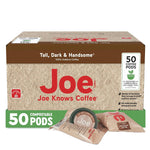 Joe Knows Coffee Tall Dark Handsome 50 Count Compostable Dark Roast Coffee Pods