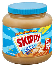 SKIPPY Creamy Peanut Butter, 80 oz Jar, 7g Protein per Serving