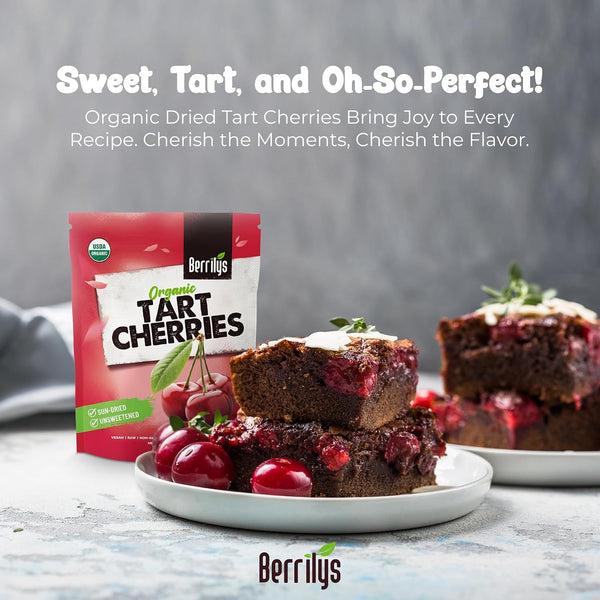 Organic Dried Tart Cherries for Snacking and Baking