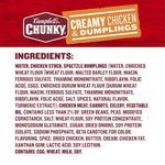 Campbell's Chunky Creamy Chicken and Dumplings Soup, 18.8 Oz Can, Protein Rich Comfort Food