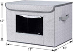 Univivi 4-Pack Large Collapsible Storage Bins with Lids for Home, Office, and Bedroom Organization