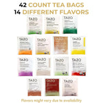 Tea Bags Sampler Assortment Variety Pack Gift Box 42 Count 14 Different Flavors