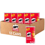 Original Flavor Pringles Potato Crisps Chips in 12 Cans for Snacking