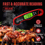 Meat Thermometer Digital - Instant Read Waterproof Food Thermometer with Backlight for Cooking, Grill, and Kitchen