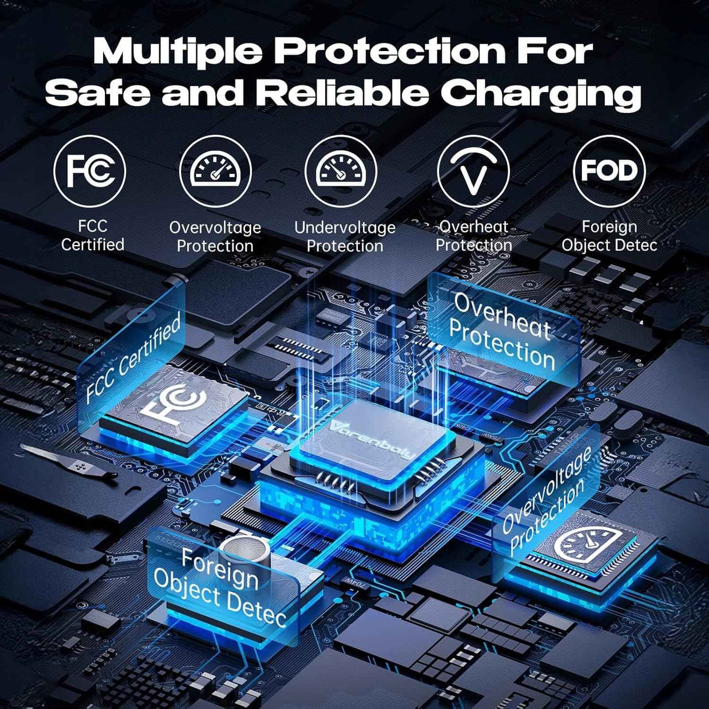 Magnetic Charger for iPhone Charging Station, Mag-Safe Phone Charger for iPhone 17 16 15-12 Series ，for Airpods Apple Watch and Phone Charging Stand