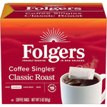 Folgers Classic Roast Coffee Singles, 19 count medium roast coffee pods