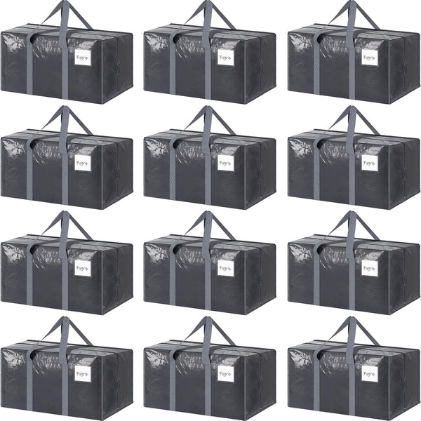 Extra Heavy Duty Large Moving Bags with Strong Zipper and Comfortable Handles