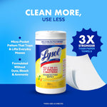 LYSOL Disinfecting Wipes, All Purpose Cleaner, Multi-Surface Antibacterial Cleaning Wipes, Household Cleaning Supplies, Dorm Essentials, Lemon & Lime Blossom Scent, 80 ct. (3 Pack)