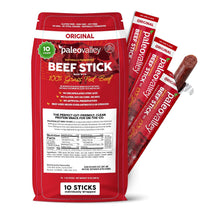Paleovalley 100% Grass Fed Beef Sticks - Gluten Free Beef Snack - High Protein Keto Friendly