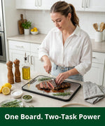 Titanium Cutting Board for Kitchen, Double Sided, 15" x 10.3"