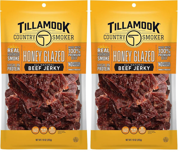 Tillamook Country Smoker Real Hardwood Smoked Beef Jerky, 10 Ounce