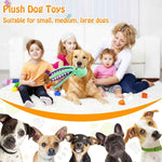 Large, soft plush squeaky dog toys for small, medium, and large dogs daily companionship, training reward, and gift.