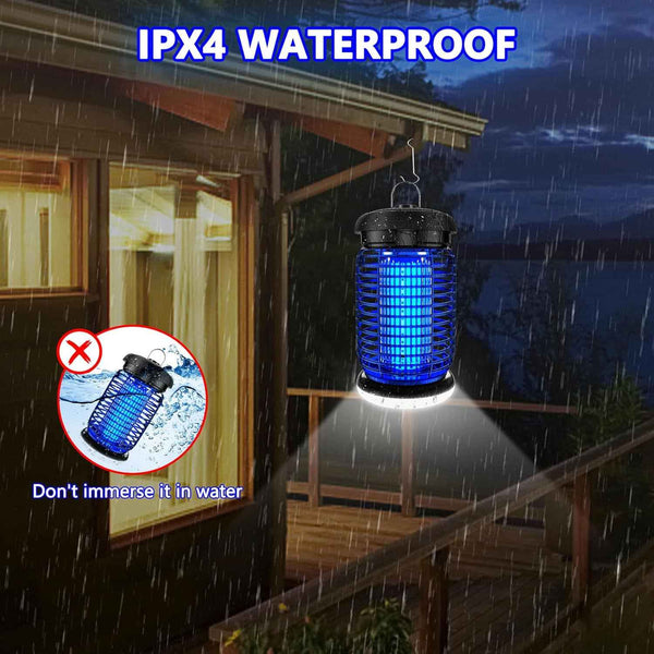 luojibie 2 in 1 outdoor bug zapper with led light mosquito killer