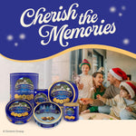 Royal Dansk Danish Butter Cookies, assorted Christmas gift tin, 24 oz, premium quality, reusable tin