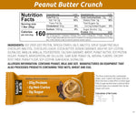 NuGo Smarte Carb protein bars with 20g protein, 0g sugar, 2g net carbs, 160 calories, brown sugar free peanut butter crunch, 12 count