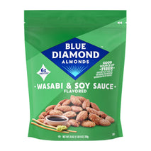 Blue Diamond Wasabi and Soy Sauce Flavored Almonds, 25 Oz Bulk Bag, Pantry Staple, GMO-Free, Kosher Certified