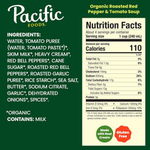 Pacific Foods Organic Creamy Roasted Pepper & Tomato Soup, 32 Fl Oz