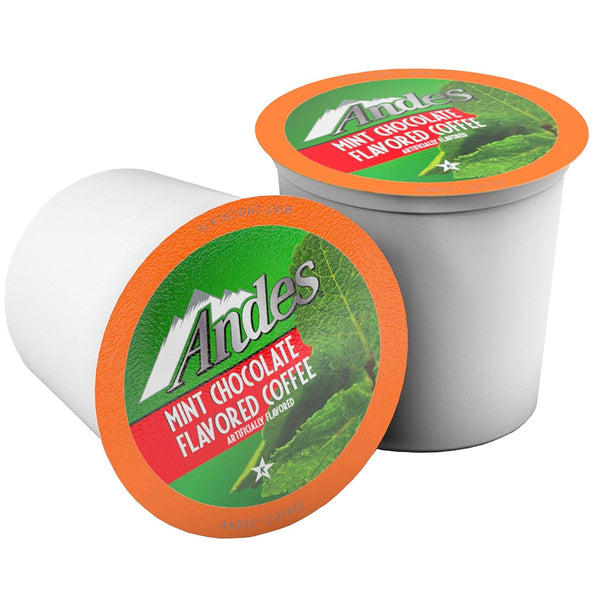 Andes Mints Chocolate Mint Flavored Coffee Pods, 40 Count, Compatible with Keurig K Cups