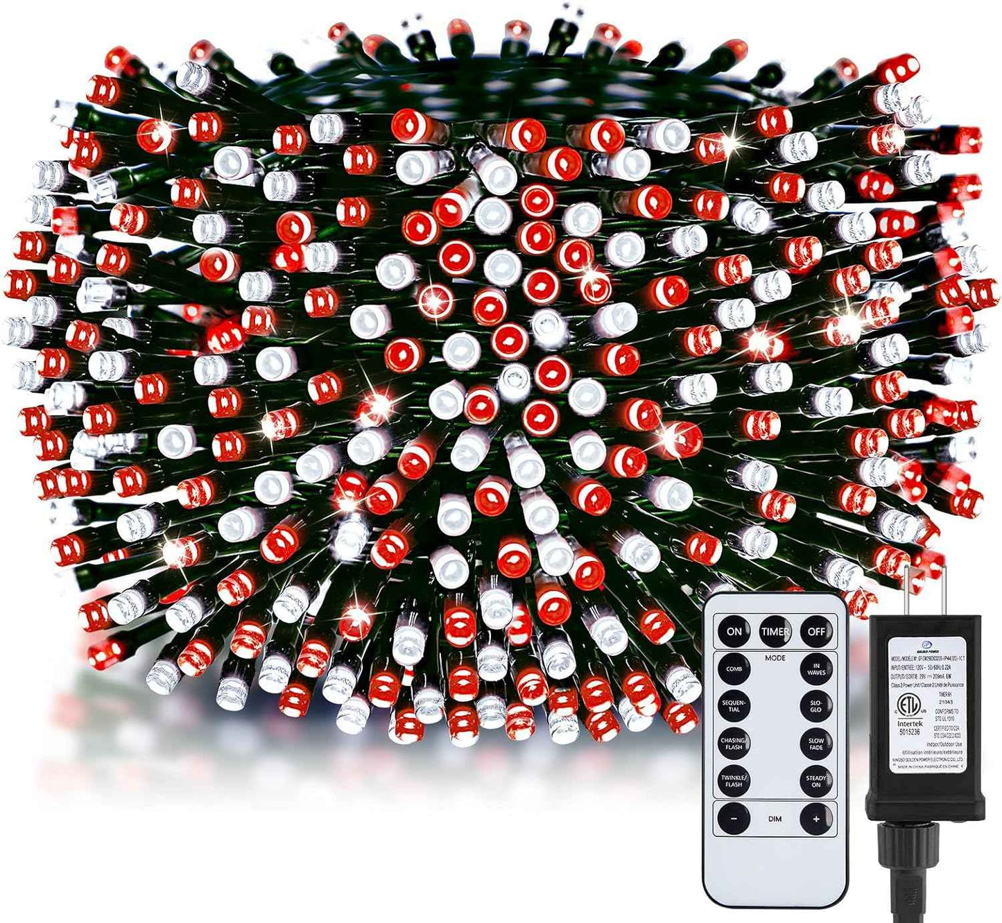 66FT 200 LED Christmas Tree Lights, Twinkle Fairy Lights String with 8 Flashing Modes String Lights for Indoor Bedroom Outdoor Christmas Trees Garland Wreath Holiday Decorations, Warm White