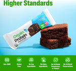 Orgain Organic Vegan Protein Bars, Chocolate Brownie, 10g Plant Based Protein, 12 Count